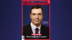 L’Espresso: la persona dell’anno è Pedro Sánchez, presidente del governo spagnolo