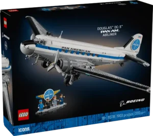 LEGO Icons celebra un mito con il nuovo aereo di linea Douglas DC-3 PAN AM