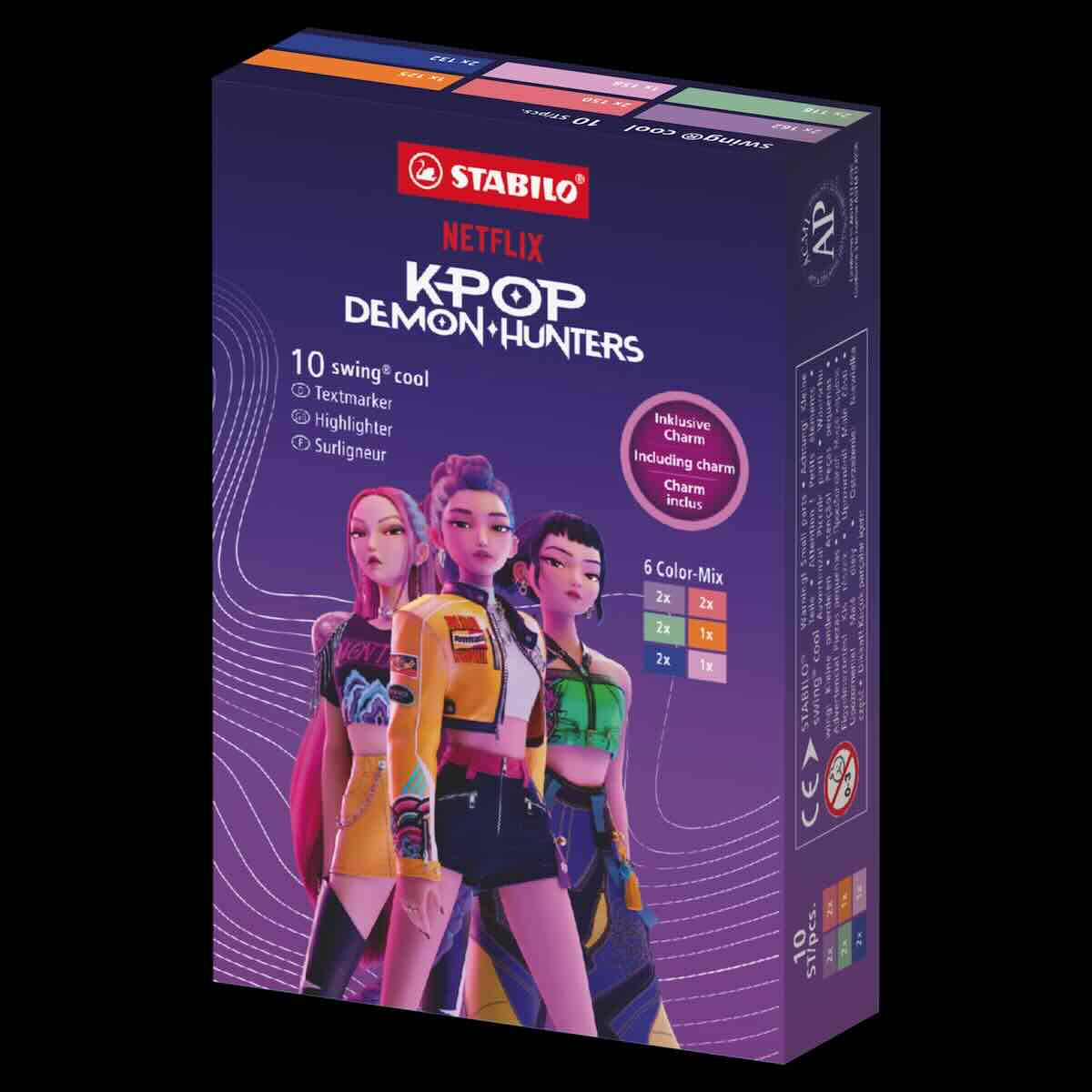 Card box e pennarelli Kpop Demon Hunters